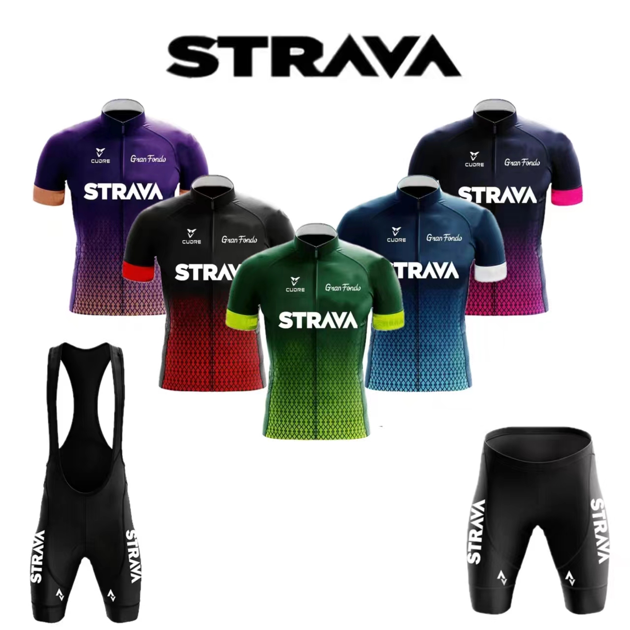 Mountain Biking Overalls - Strava ชุดเสื้อเจอร์ซีย์กางเกงขาสั้นกางเกงขาสั้นจักรยานกางเกงขาสั้นสำหรับผู้ชายสำหรับจักรยานเสือหมอบชุดขี่จักรยานเสือภูเขาแห้งเร็วระบายอากาศได้ดี