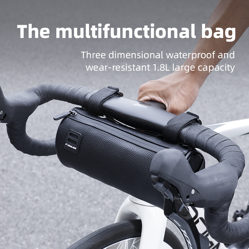 Mountain Biking Hip Pack - กระเป๋าติดแฮนด์จักรยานกันน้ำ สีดำ สายสะพายไหล่ด้านหน้า สำหรับจักรยานเสือหมอบ เสือภูเขา ใช้สำหรับการเดินทางและการจัดเก็บ