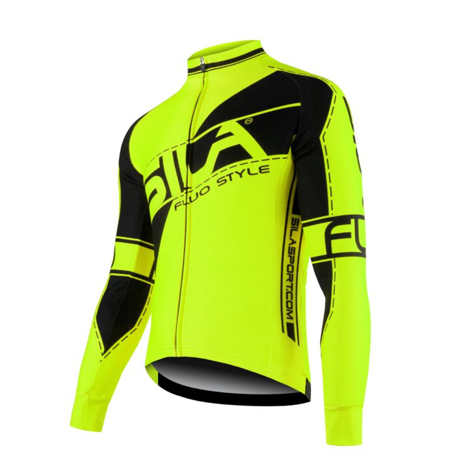 Mountain Biking Overalls - Sila Usa ผู้ชายจักรยานกีฬากลางแจ้งเสื้อแคชเมียร์ WARM JERSEY แขนยาวฤดูหนาวแจ็คเก็ตจักรยานเสือภูเขายาวเสื้อเจอร์ซีย์นักปั่น